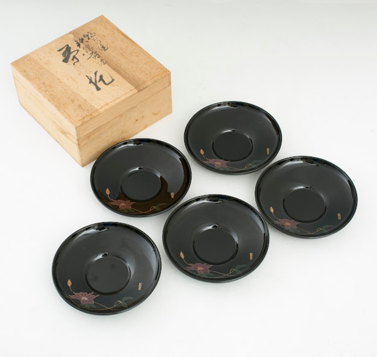 輪島塗金蒔絵お膳5客 量 