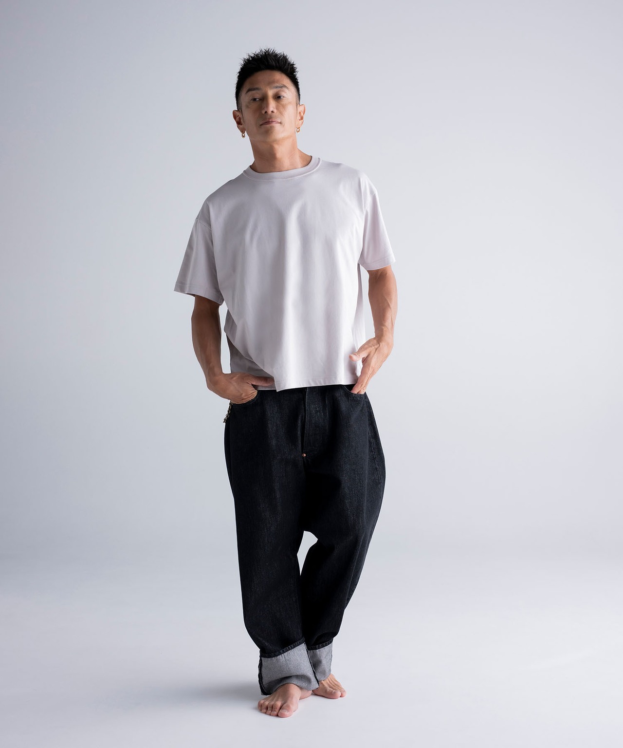 H.S REGULAR STRAIGHT DENIM PANTS［HSP006］