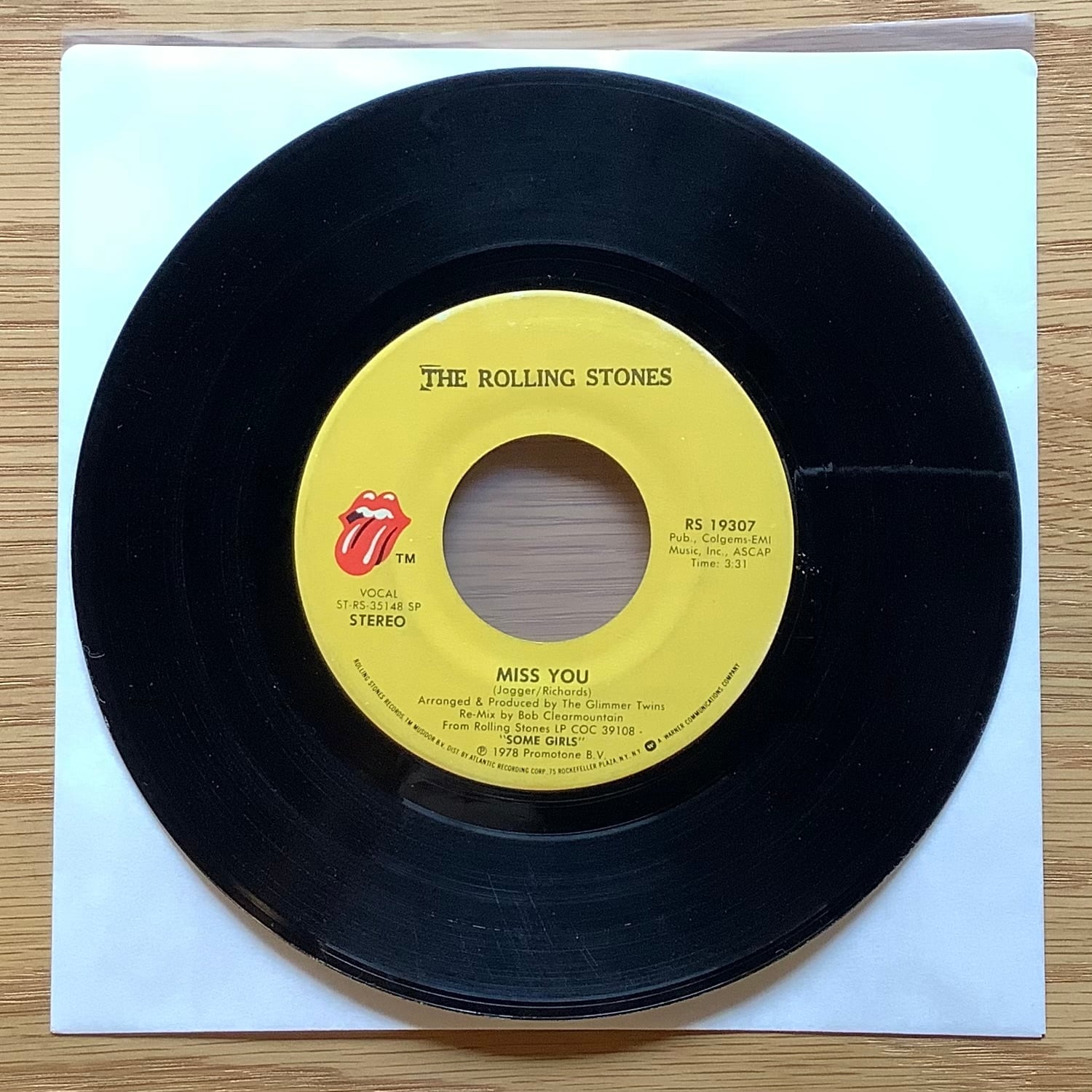 THE REZILLOS / A: I CAN'T STAND MY BABY / B: I WANNA BE YOUR MAN
