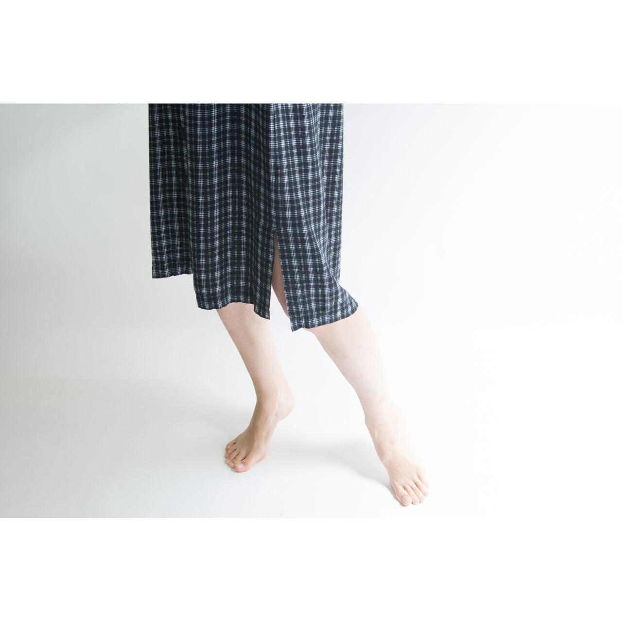【Made in Italy】Checked shirt one-piece（イタリア製 チェックシャツワンピース）3d