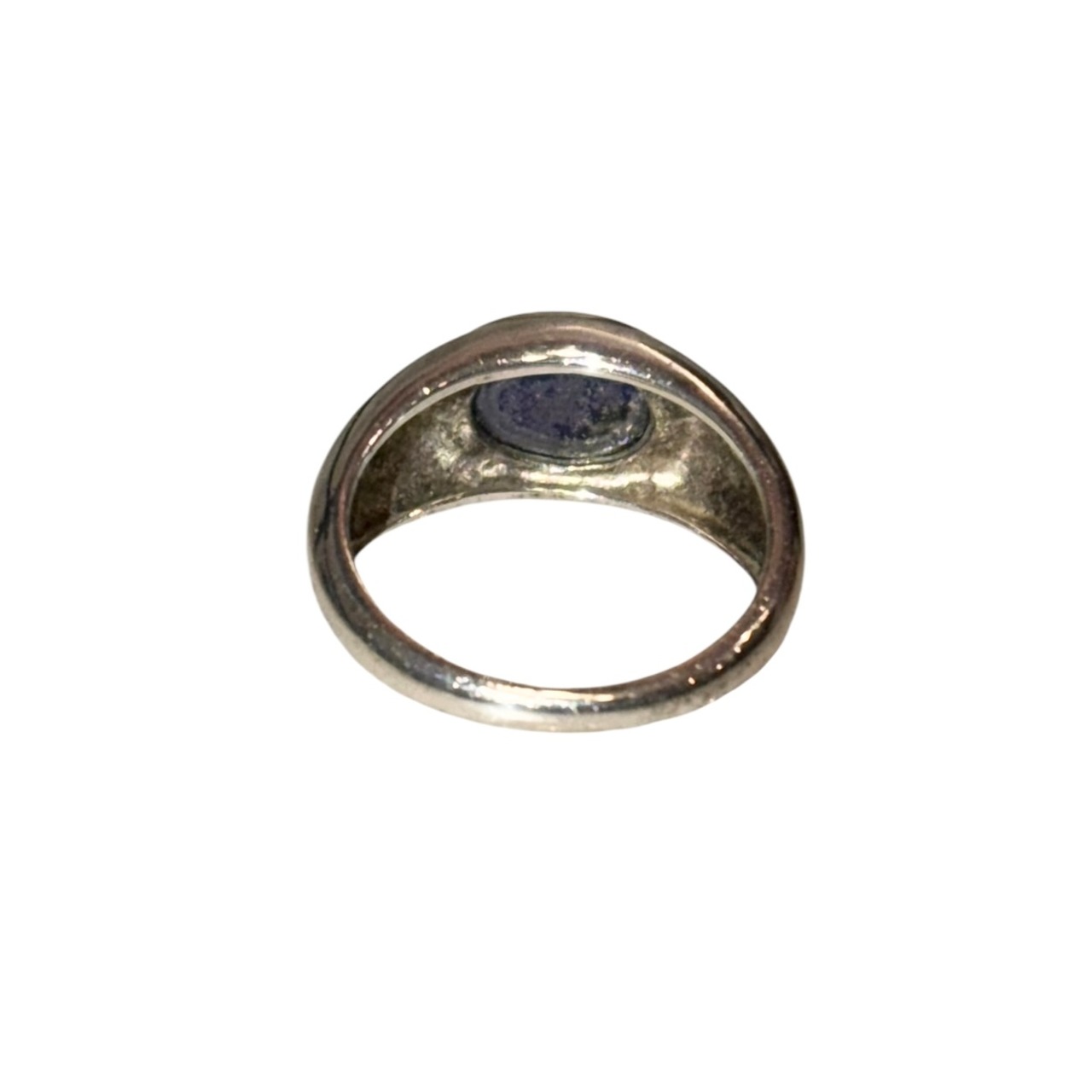 vintage silver blue stone ring