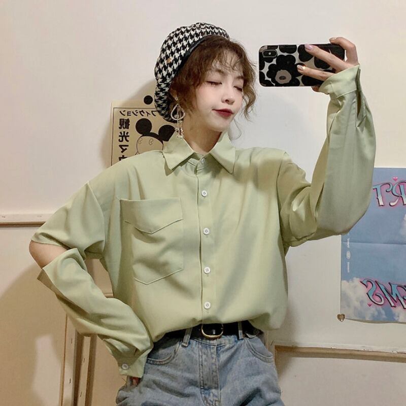 シフォンシャツ スプリングブラウス サマー ロング 春物 夏物 YY-ファッション21492968786