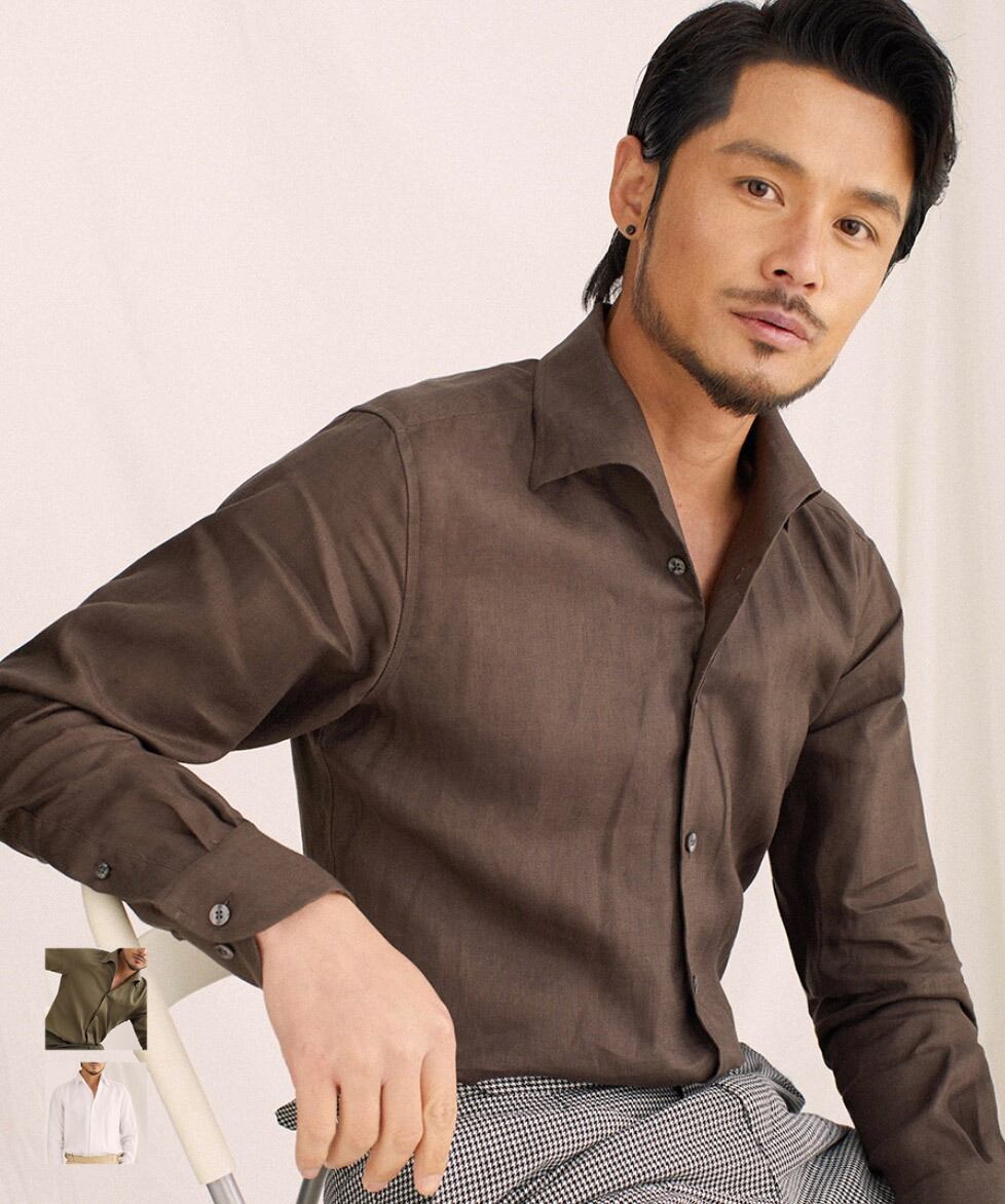 高級感満載！☆新品 100%リネン 優雅 カラーマッチング ゆったり シャツ式 ワンピースひざ丈スカートロングスカートスカート X175 まるでヨーロッパのお城♡魅惑のエレガントインテリア | RoomClip mag