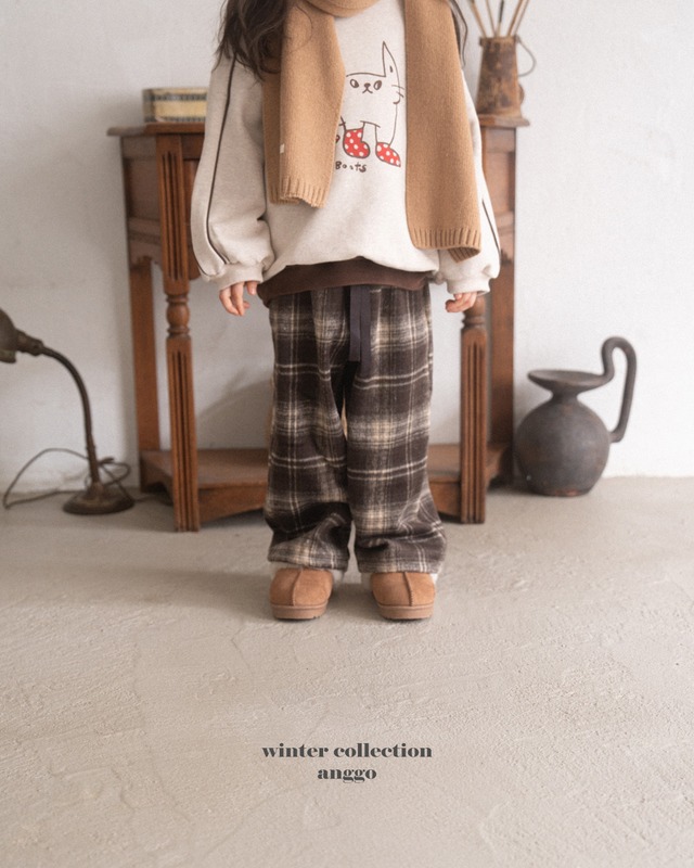 〚予約〛anggo check bottom <kids>