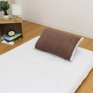 【在庫処分】メリーナイト 枕カバー のびのび タイプ シンカーパイル ブラウン 約32×52cm 筒形 ストレッチ素材 いろいろな枕の形にフィット ふんわりやさしい肌触り 洗える MNP3203-93