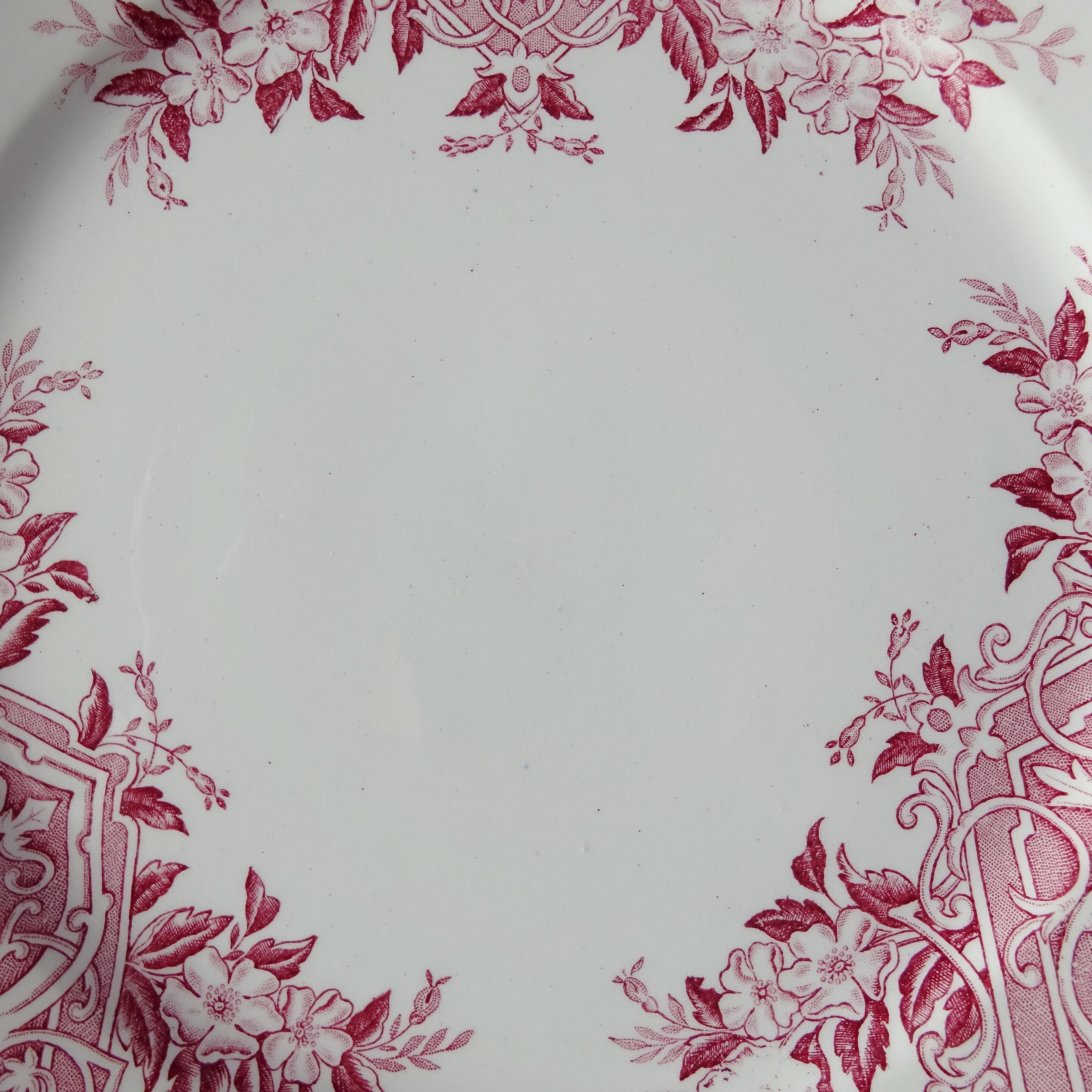 Boch Frères Keramis  modèle《ALICE》assiette plate (B)