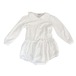 lace lily sailor rompers/white