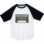 ペンギンのカセットテープ　ラグランTシャツ