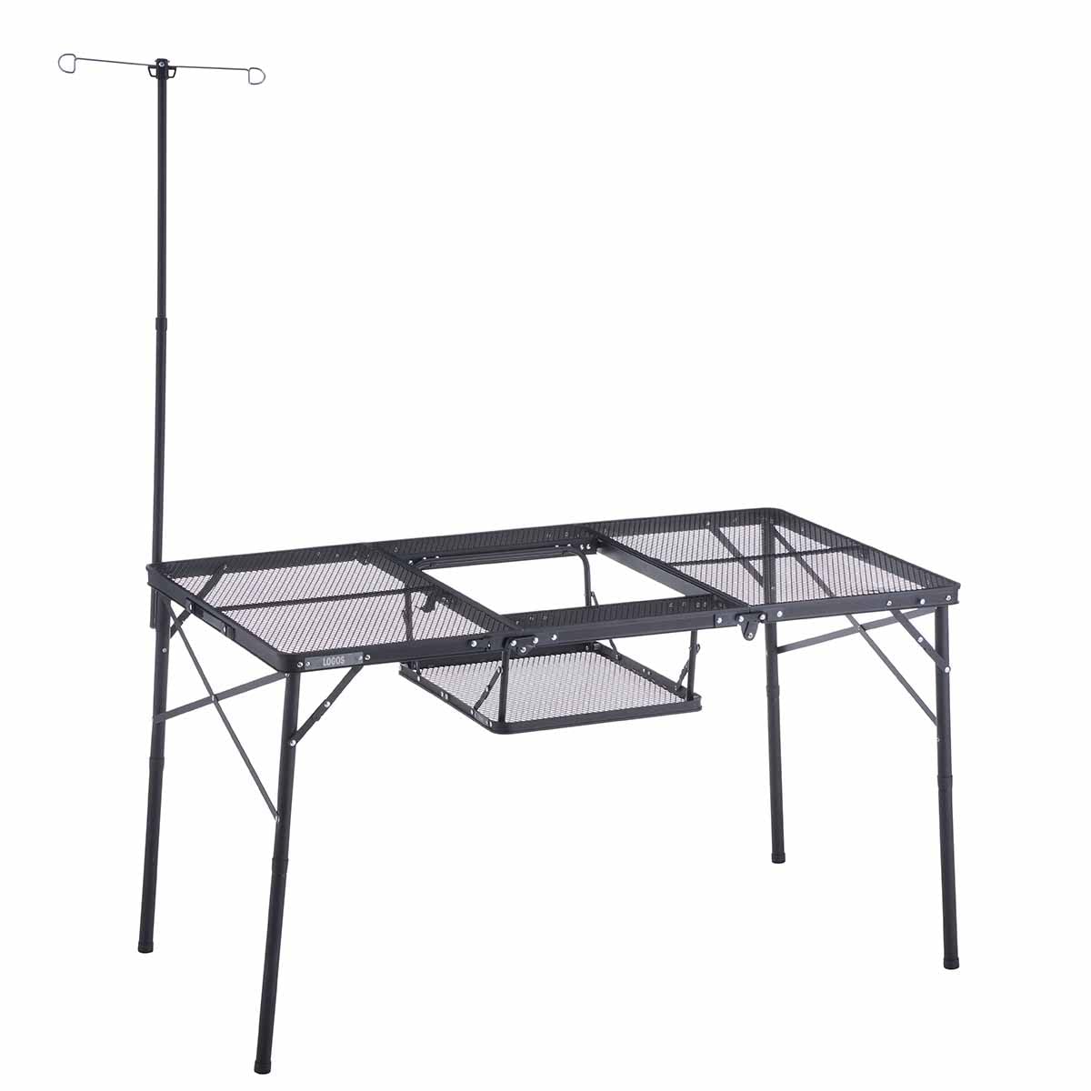 【在庫のみ】ロゴス(LOGOS) アイアンメッシュ 3FD BBQテーブル 13070-BC 73581002 キャンプ 折り畳み メッシュテーブル アウトドア テーブル