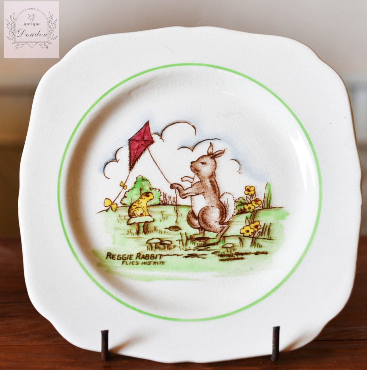1930年代 H&K Tunstall "REGGIE RABBIT" プレート【s0020】
