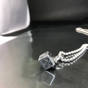 DICE : HORSESHOE BALL CHAIN NECKLACE / ホースシューダイス ボールチェーンネックレス