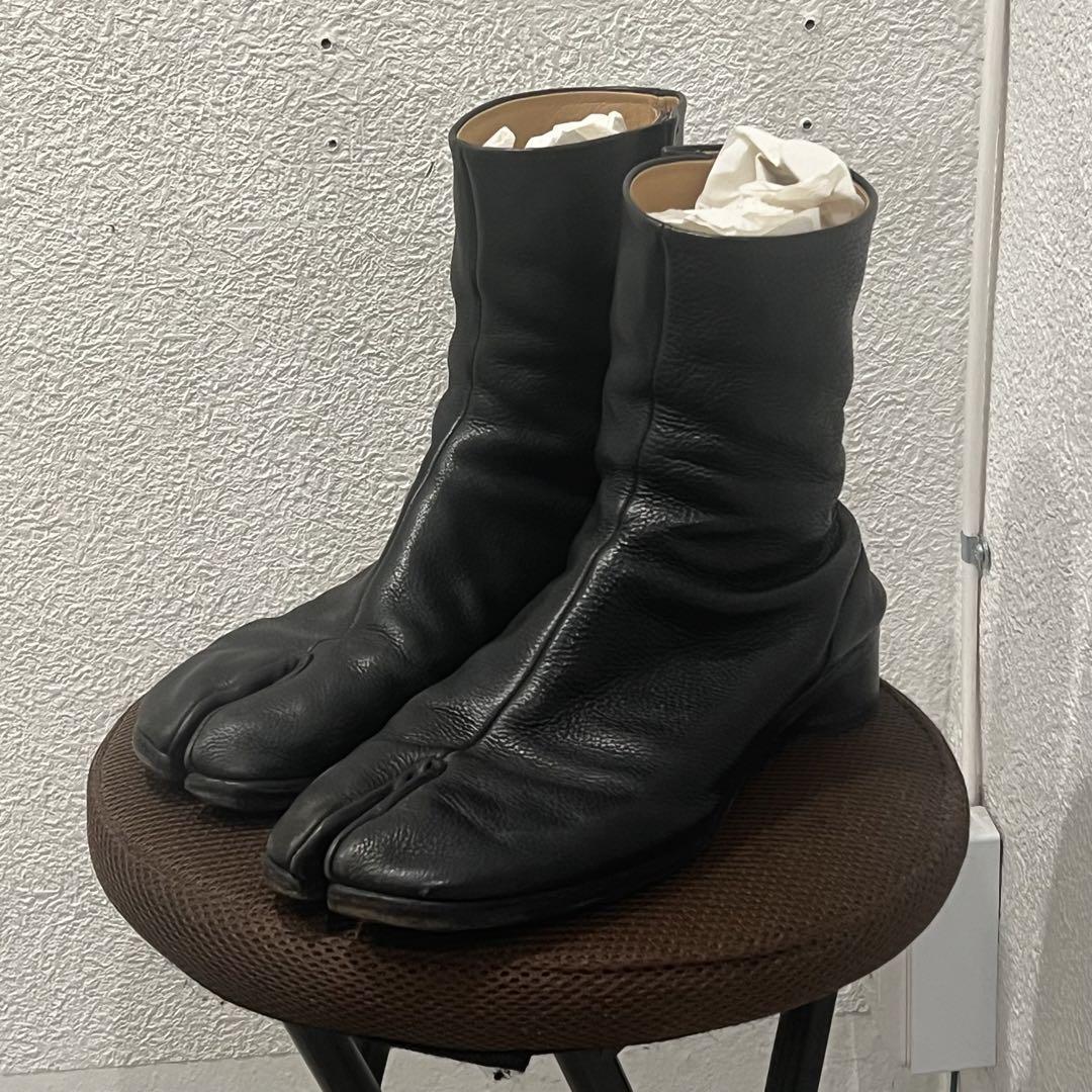 Maison Margiela メゾンマルジェラ 足袋ブーツ レザー ヒール サイズ40 ...