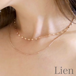 ぺタルチェーン ネックレス◆つけっぱなし!ＯＫ　316Ｌ サージカルステンレス　Lien