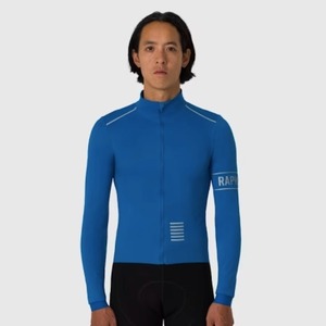 RAPHA MEN'S PRO TEAM LONG SLEEVE WINDSTOPPER JERSEY PETROL BLUE/SILVER REFLECTIVE