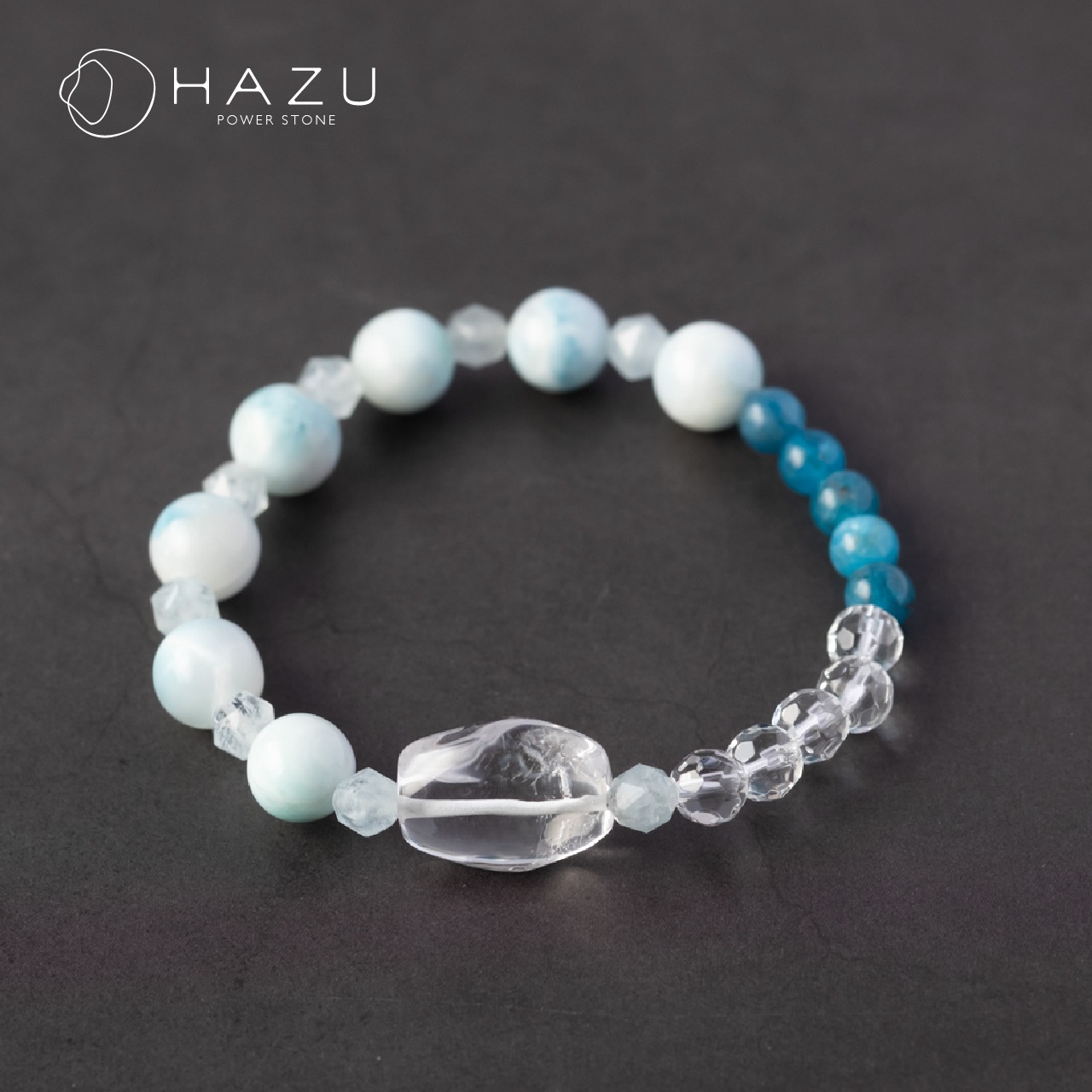 SALE☆大きな癒しアイスラリマー［アイスラリマー／アパタイト／アクアマリン／水晶］