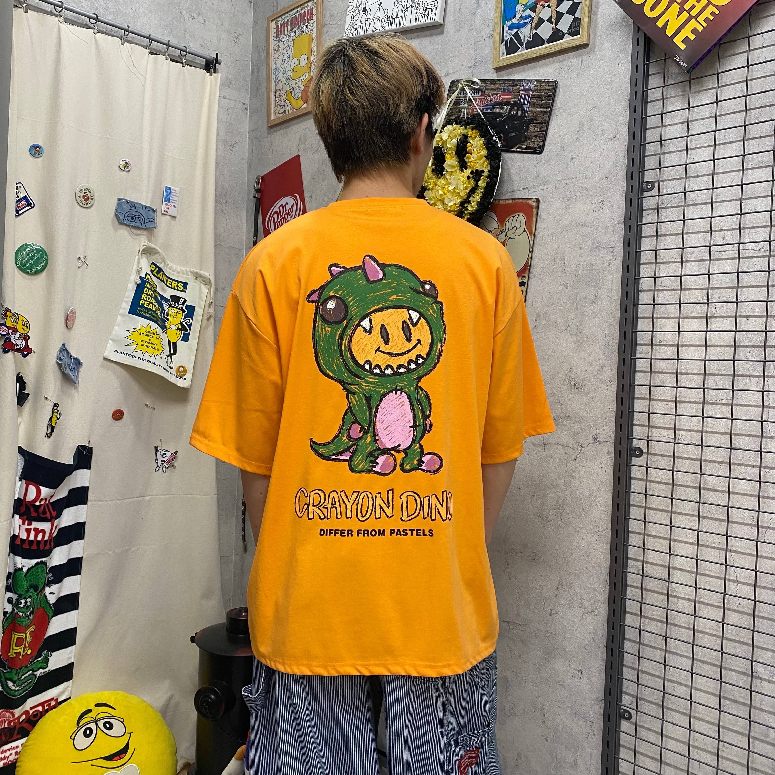 ANOTHER スマイルダイナソーオーバーTシャツ #3カラー | CHERUB