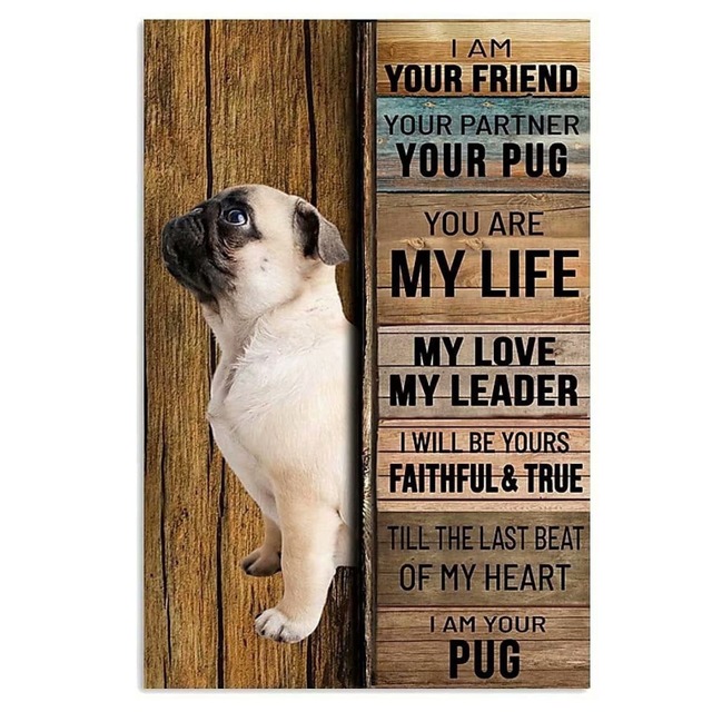Wall decoration  -your pug-　　dc-16