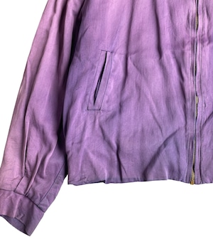 Vintage 50s gabardine jacket -Purple-