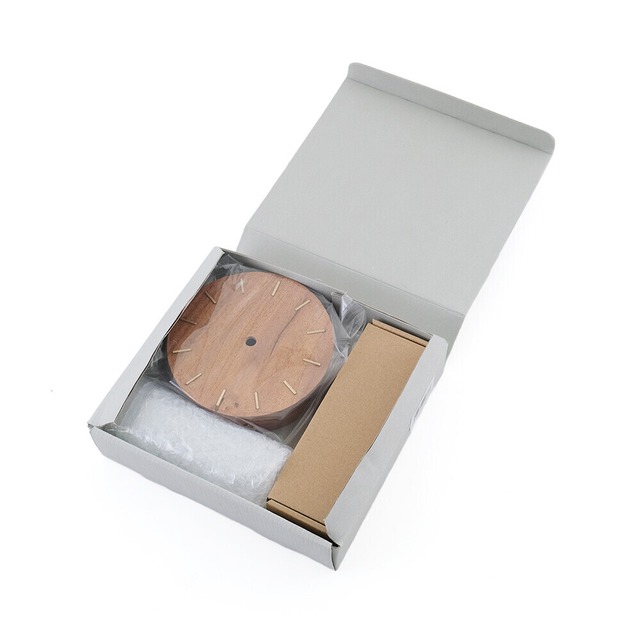 展示品　木とBRASSで作った温もりあふれる 置くことも出来る壁掛け時計