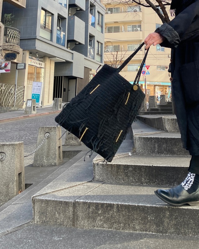 Fringe tote bag / Large