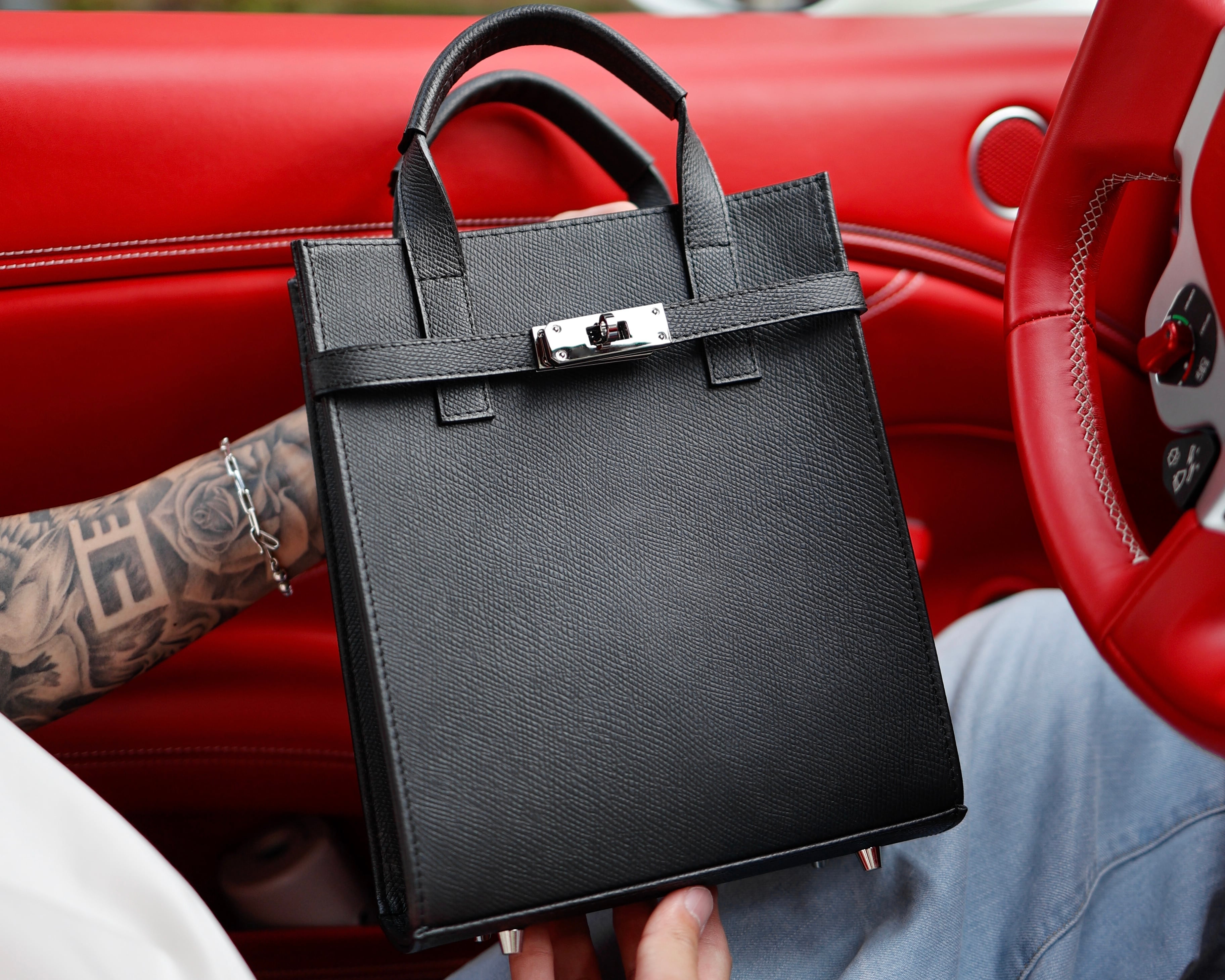 A-croire Metal Leather Mini Totebag【送料無料】 | EUROKENVY®︎