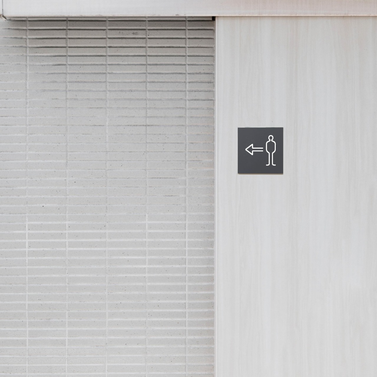 軽量 アルミ複合板 壁付け 看板（男子トイレサイン ）kabe-0065 - 3