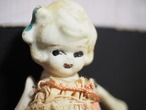 薄オレンジワンピースのビスクドール　ジャパンビスク 画像5