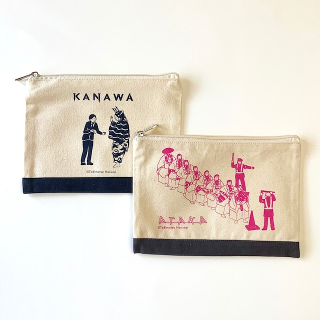 帆布ポーチ 鉄輪 安宅 Spaceoffice