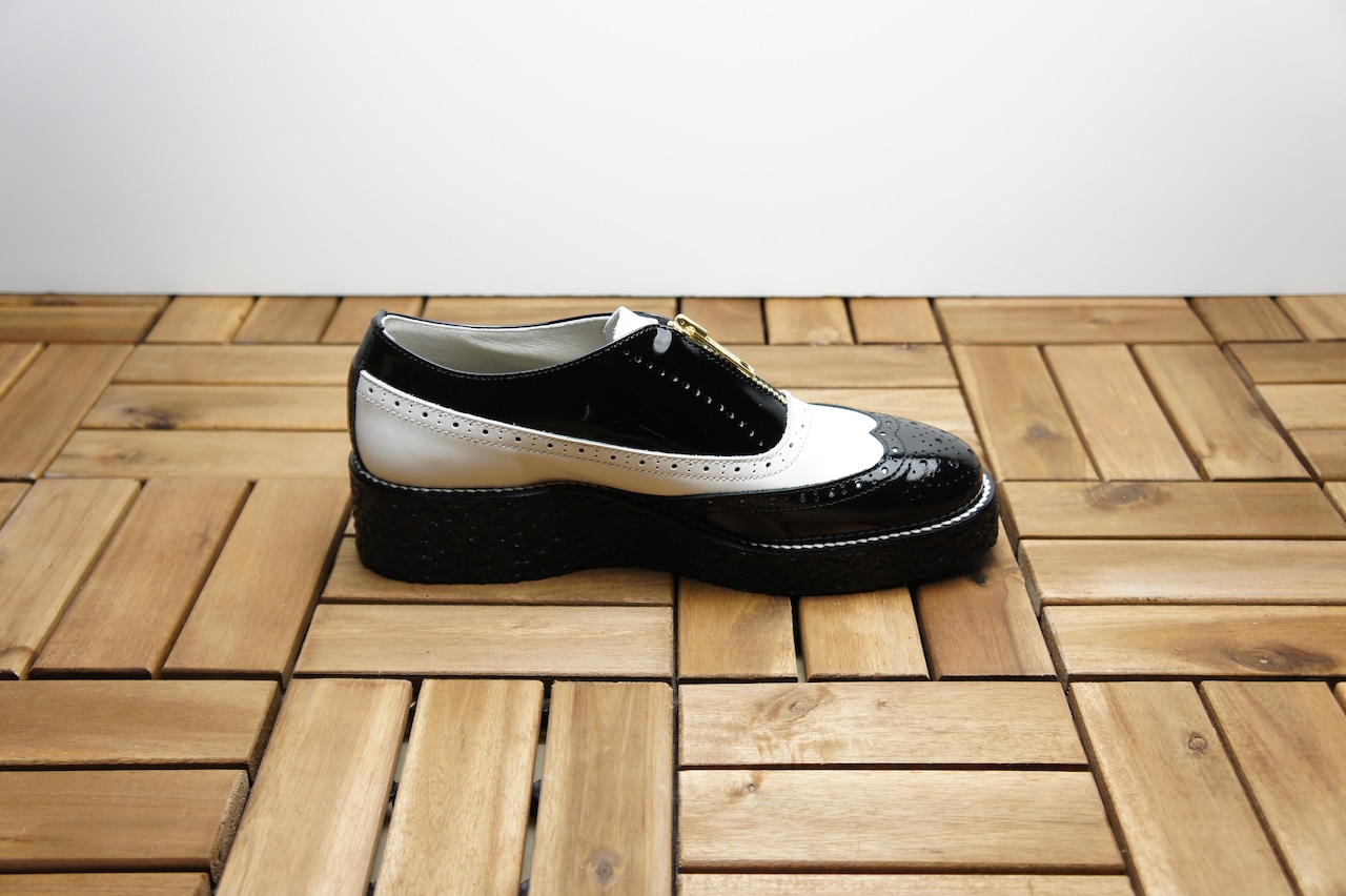 WING TIP ZIPPER SHOES (MUDGUARD)