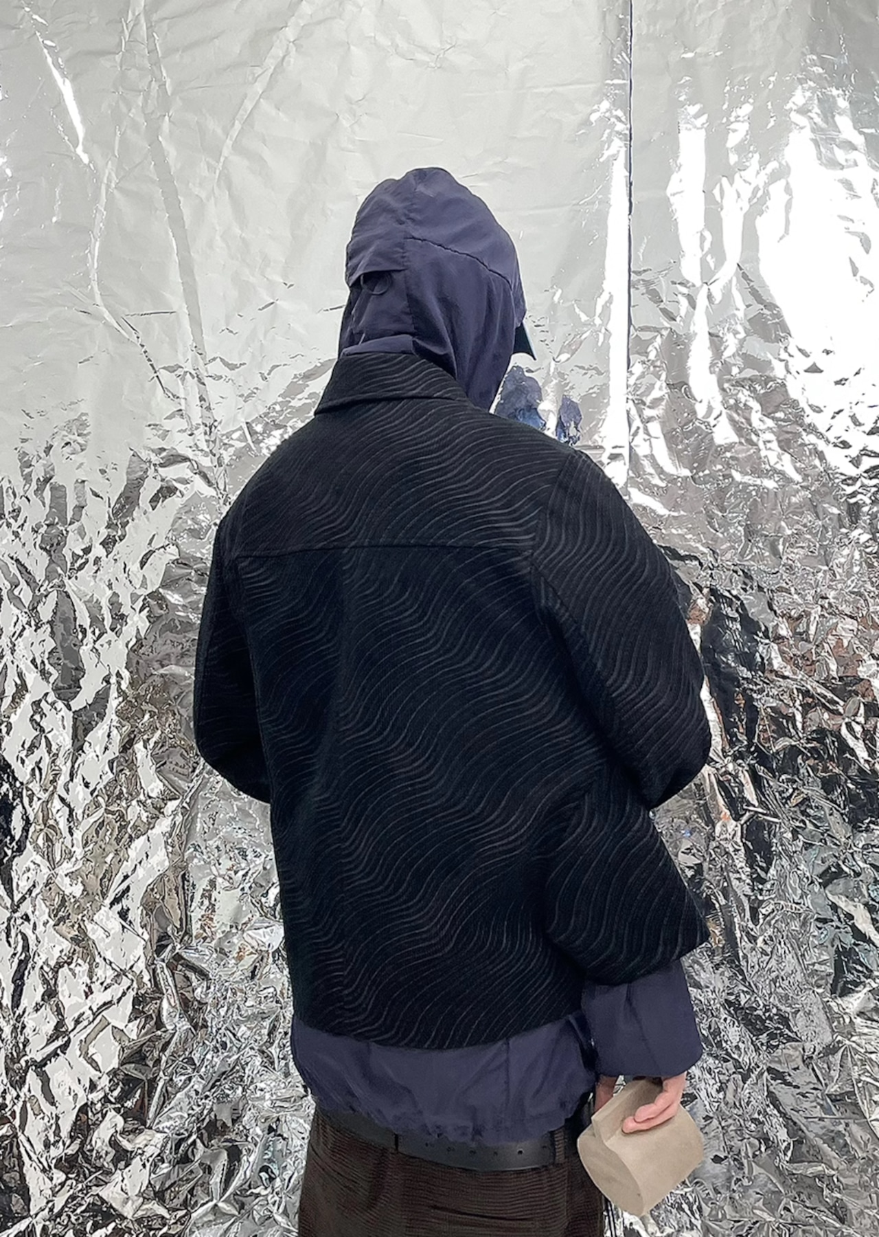 Pointless Triple-Sleeve Wave Jacket "black"