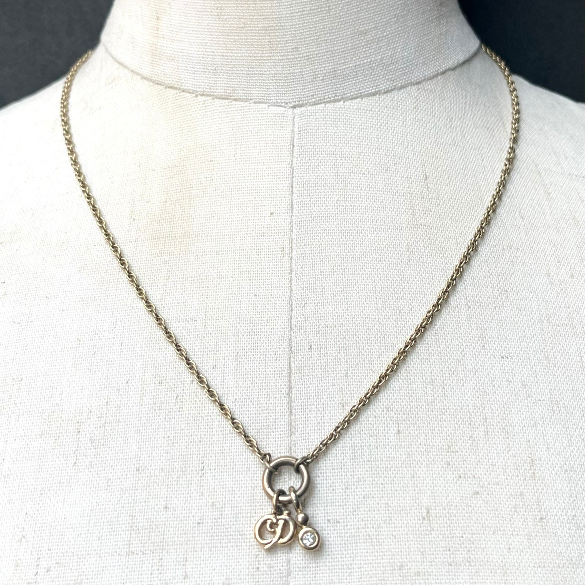 DIOR GOLD CD DESIGN ROPE CHAIN NECKLACE/ゴールド/ネックレス DIOR GOLD CD DESIGN ROPE CHAIN NECKLACE/ゴールド/ネックレス