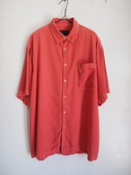 1990’s SCOTT BARBER Coral Silk Cotton Shirt