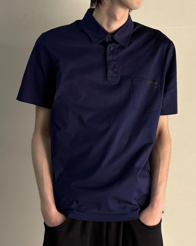 【PRADA】logo polo shirt