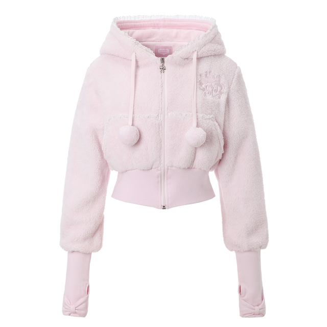 [SHUSHU CHERRY] ♥ POMPOM BABY HOOD ZIP ♥ 正規品 韓国ブランド 韓国ファッション 韓国代行 韓国通販 shushucherry シューシューチェリー