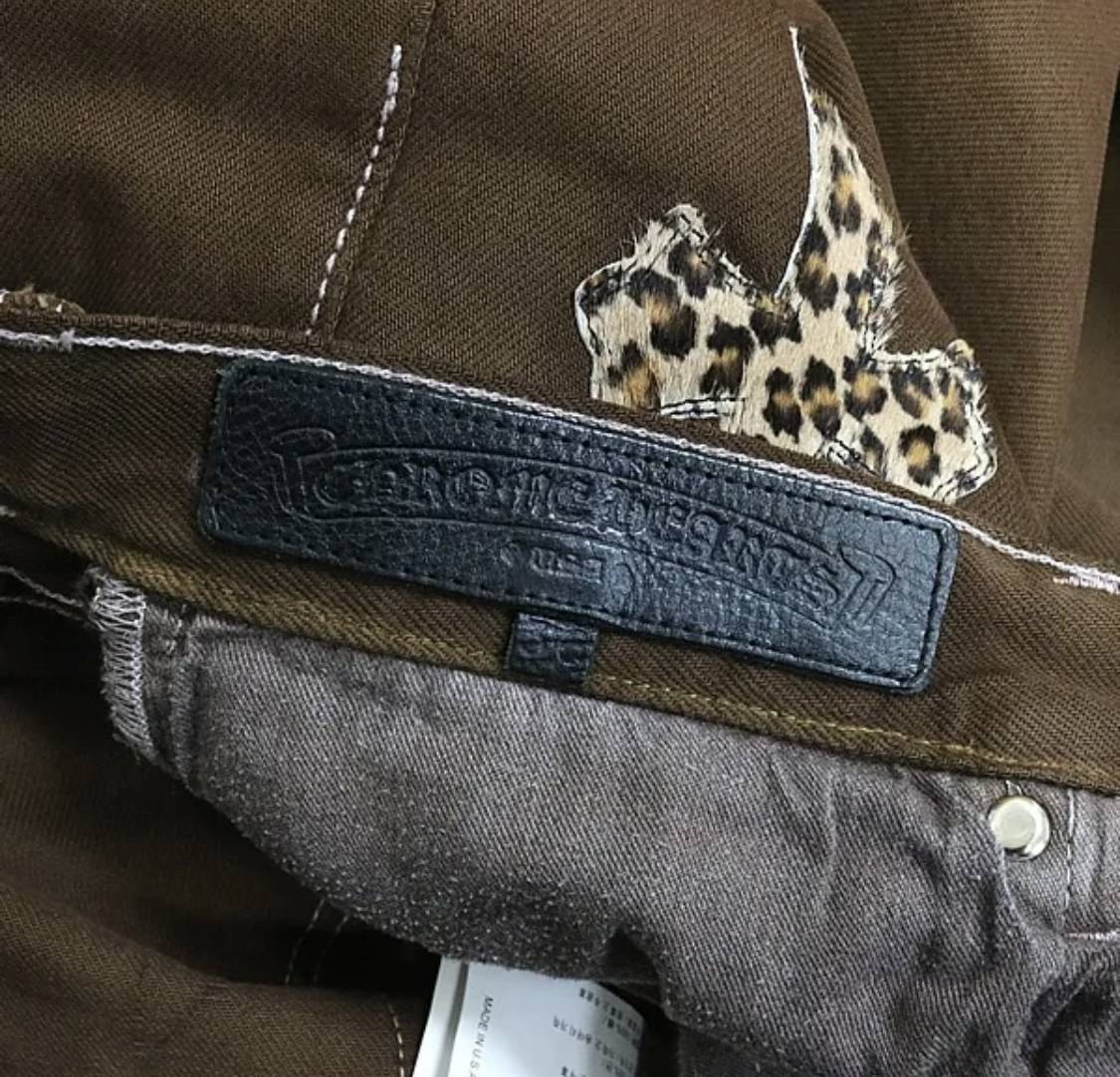 CHROME HEARTS クロムハーツ リーバイス 501 レオパードパッチ パンツ