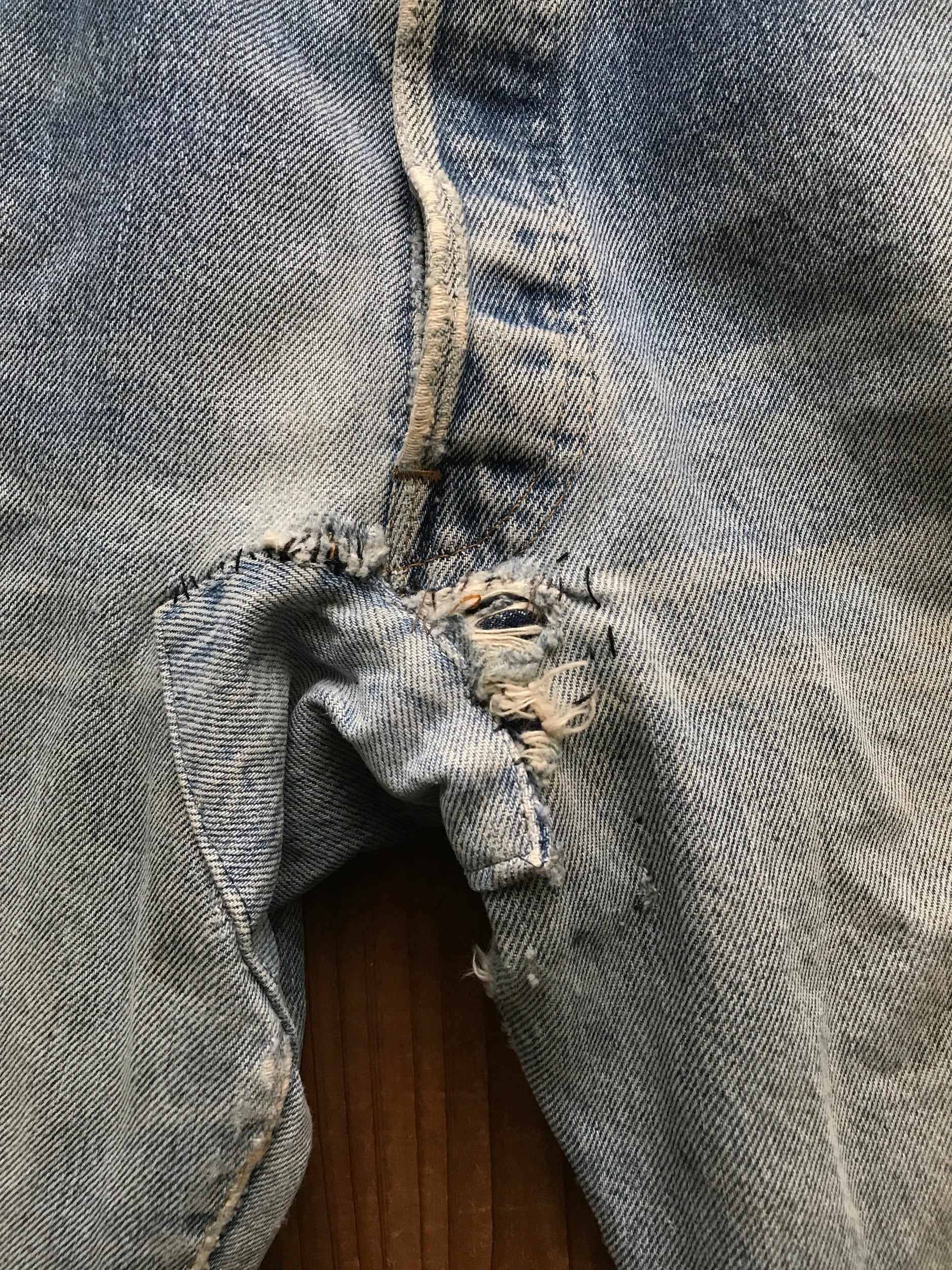 70's Levi's 501 66後期　2ボタン　リペア跡多数
