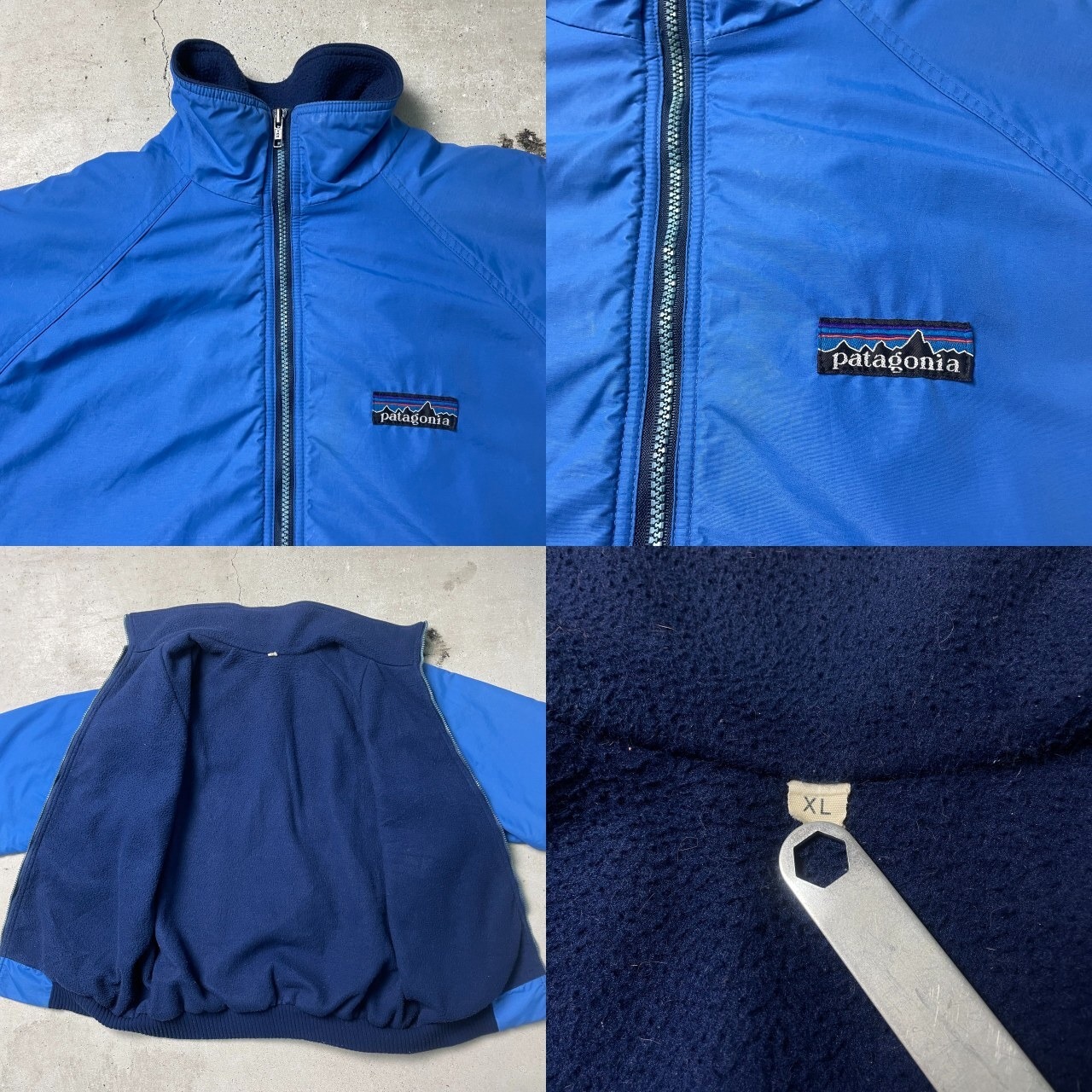 80年代 Patagonia パタゴニア Rマークなし シェルドシンチラジャケット 