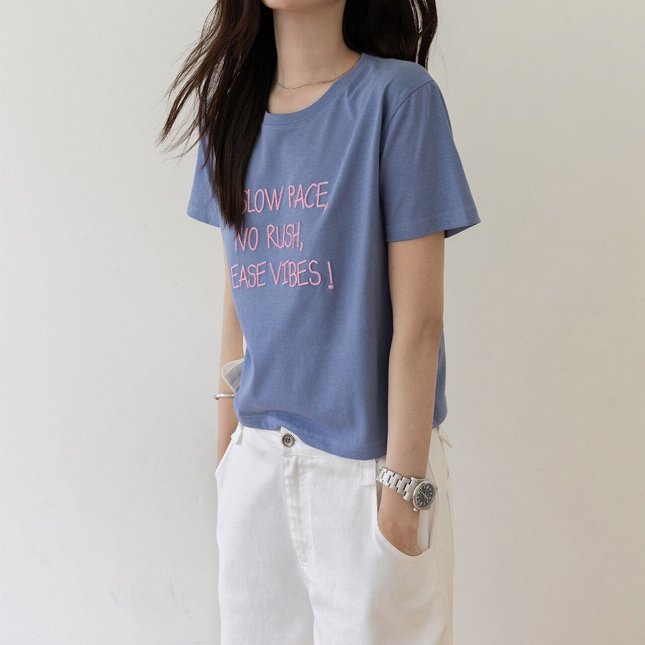 3DレタリングロゴTシャツ A02297