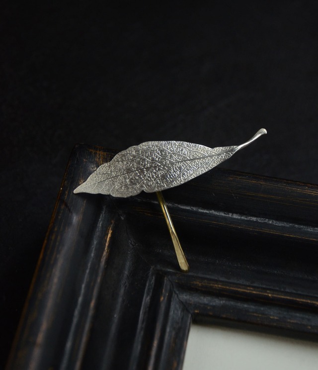 Fallen leaves / hair hook - SILVER