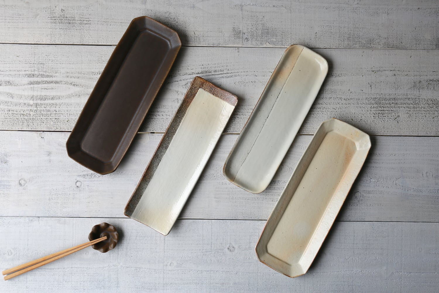 鉄散 八角長皿 | 古谷製陶所