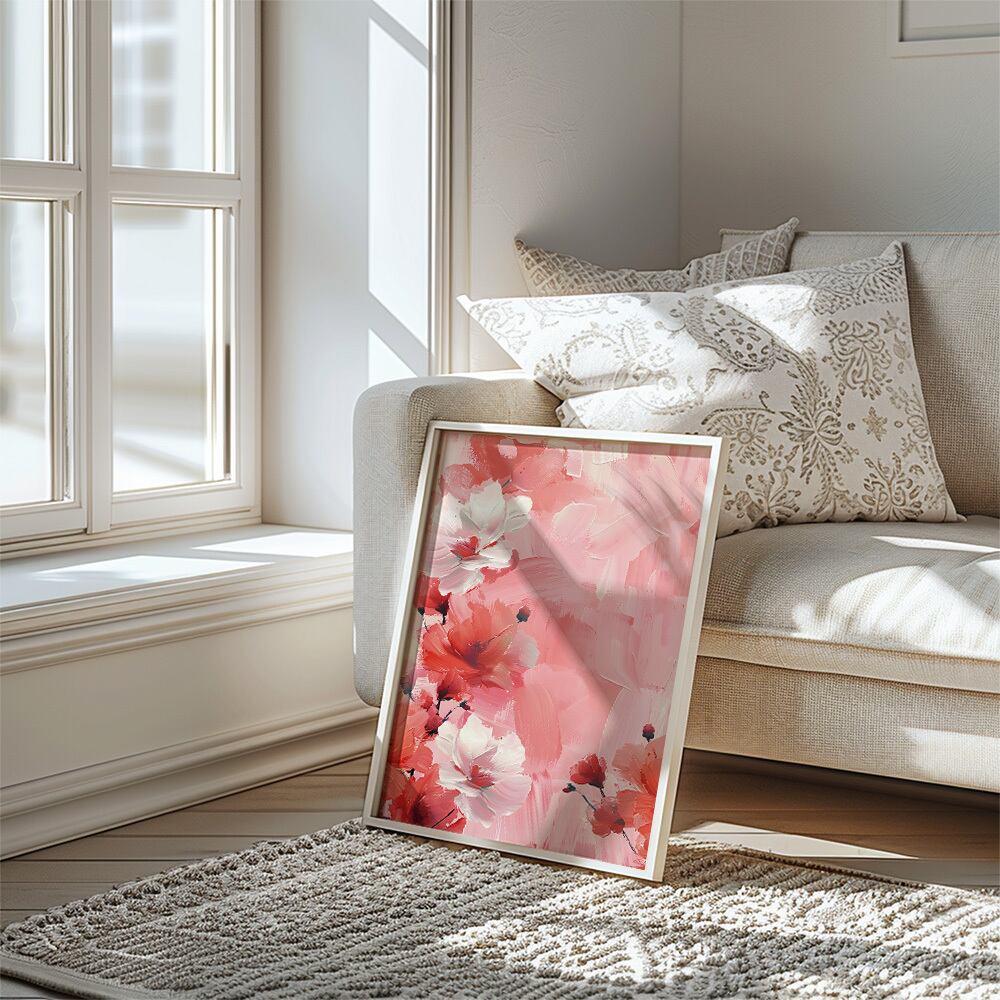 桜のペイントポスター / 1724 / インテリアポスター