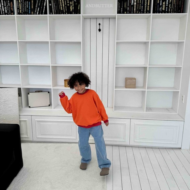 《送料無料》予約:フレンチスウェット【ANDBUTTER】※ジュニアサイズ