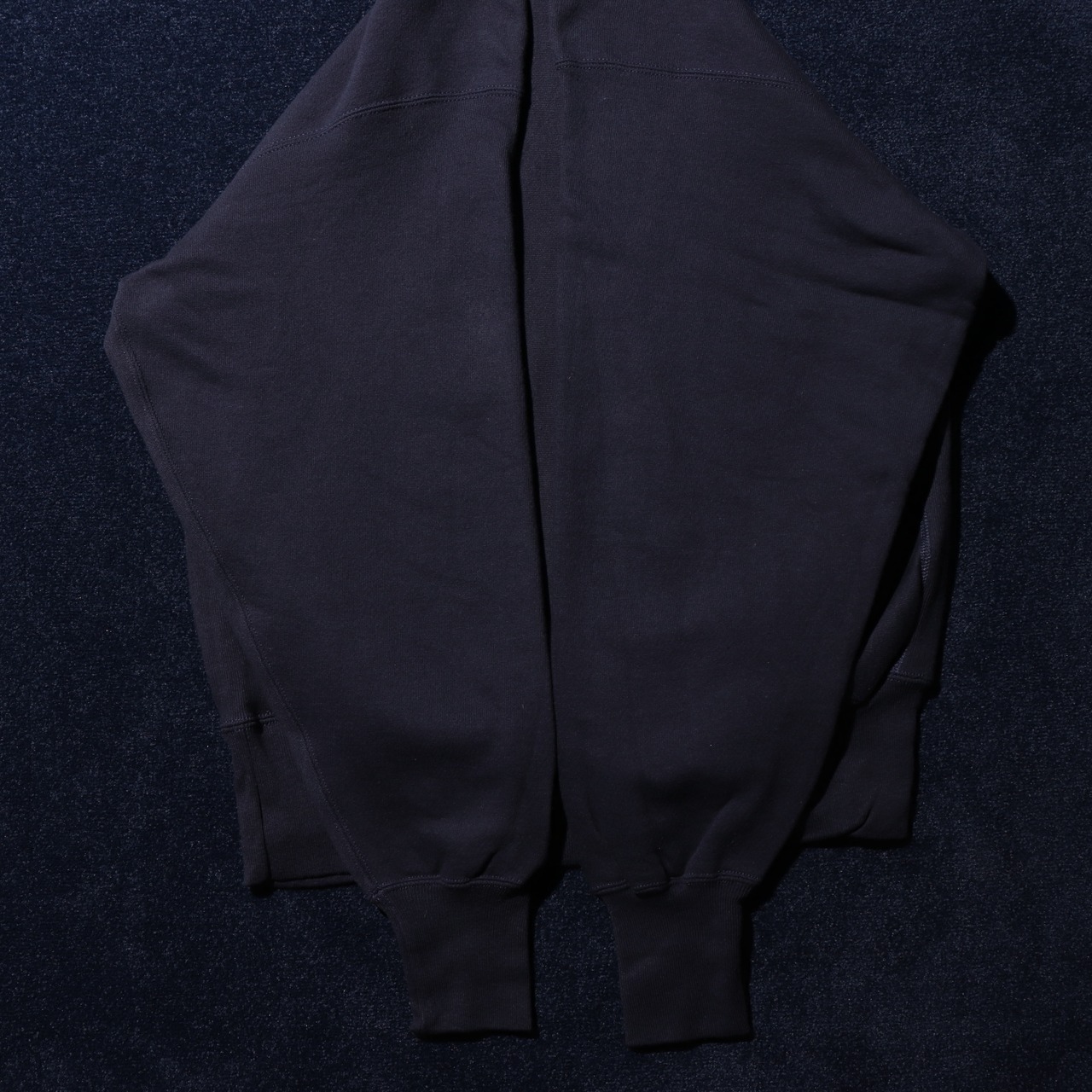 Deadstock L 目無し無地 ネイビー 80s 刺繍タグ リバースウィーブ チャンピオン スウェット Reverse weave champion