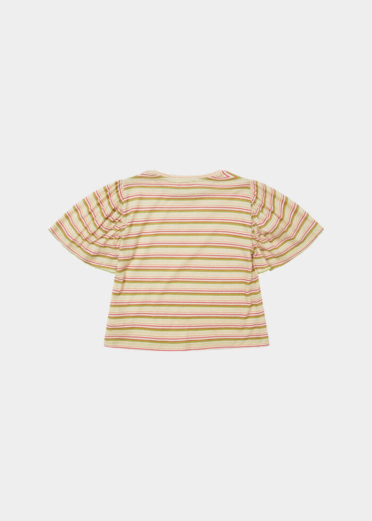 Last 1- Callisia T-Shirt - Multi Stripe / CARAMEL