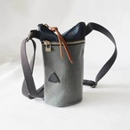 サコッシュ / Hemp cotton pocket sacoche /スモーキー ブルー & ネイビー