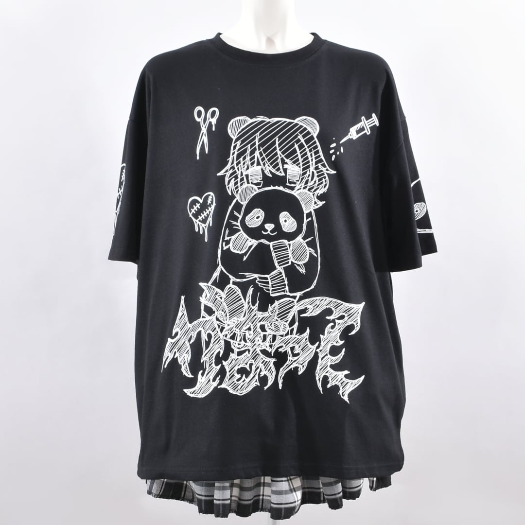 6/22 完売→再入荷！】新作☆パンダガールTシャツ ※近日再入荷