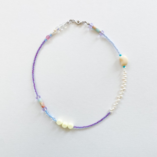 淡水パールとビーズのネックレス