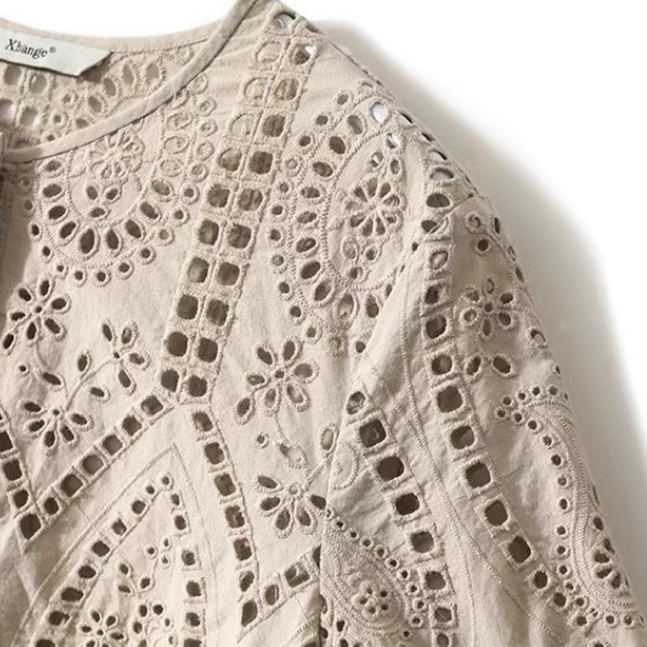 カットワークレースシャツ 2color W00275