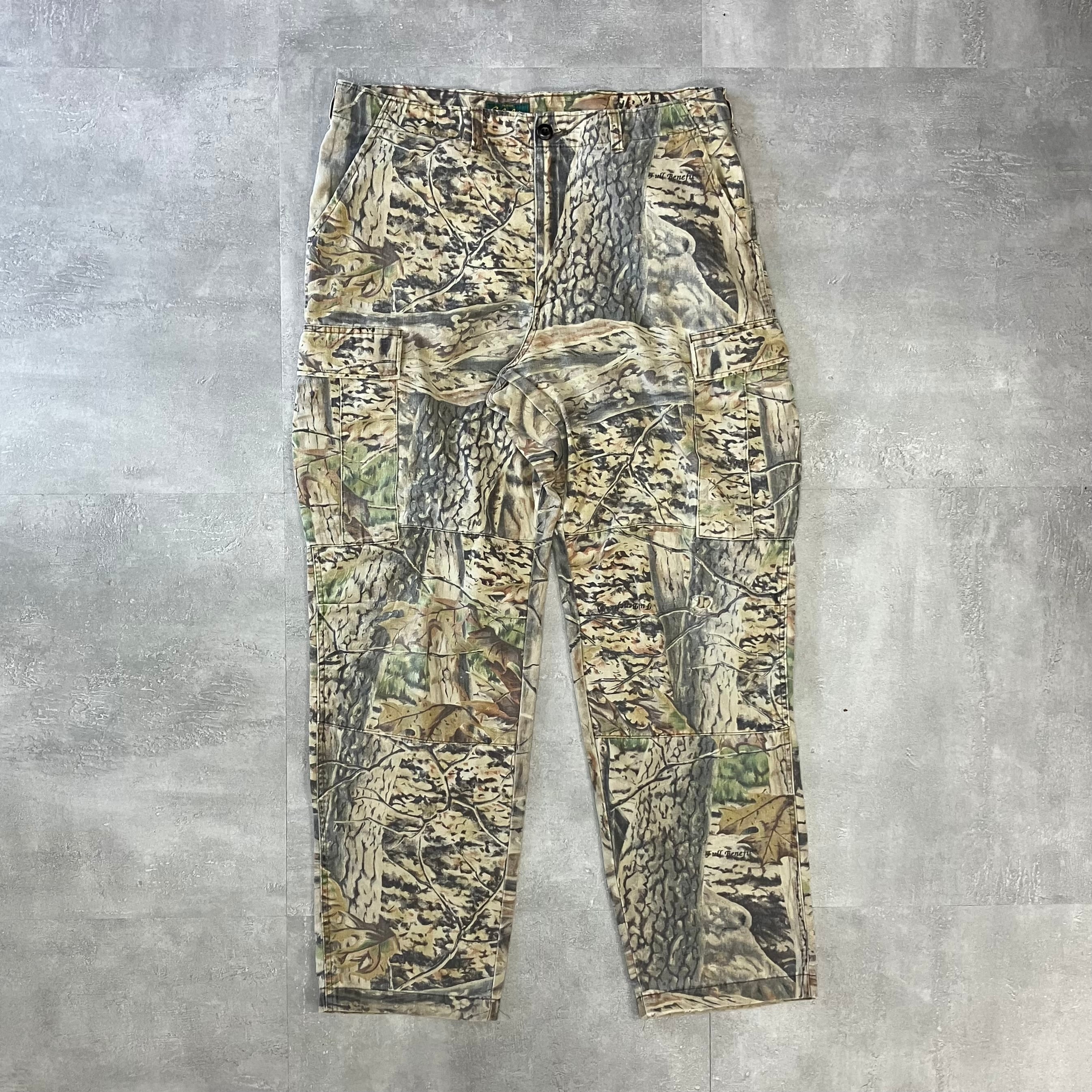 《実寸w35l33》Cabelas 90s リアルツリー ダブルニー カーゴパンツ No.1659