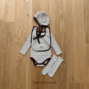 韓国子供服 / 26Autumn / 〖取寄〗Brodyjane / モカレオベビースーツ / ベビー服 / 赤ちゃん服 / ロンパース *S/M*